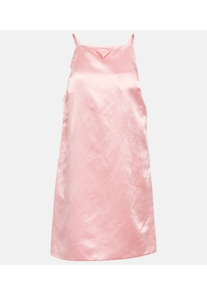 Prada Cupro-blend minidress