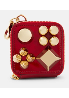 Christian Louboutin Embellished leather waste bag holder