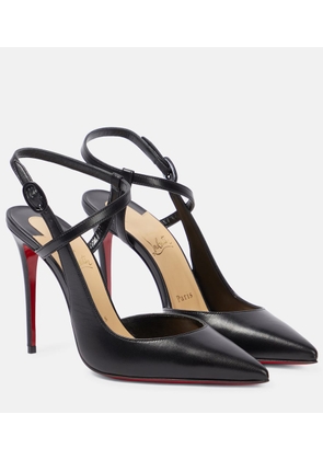 Christian Louboutin Jenlove 100 leather slingback pumps