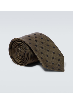 Dries Van Noten Polka-dot silk tie