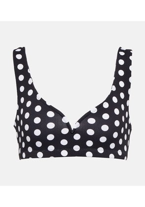 Alexandra Miro Kamala polka-dot bikini top