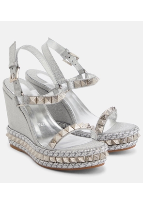 Christian Louboutin Pyraclou embellished leather sandals