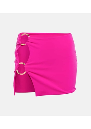 Louisa Ballou Ring-detail cutout miniskirt