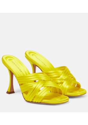Aquazzura Oahu 95 satin mules