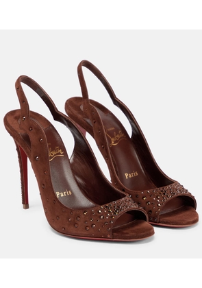 Christian Louboutin Nudes Degrachick suede sandals