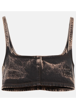 Miu Miu Denim bralette