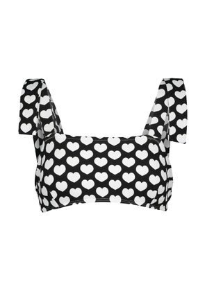 Alexandra Miro Audrey heart-print bikini top