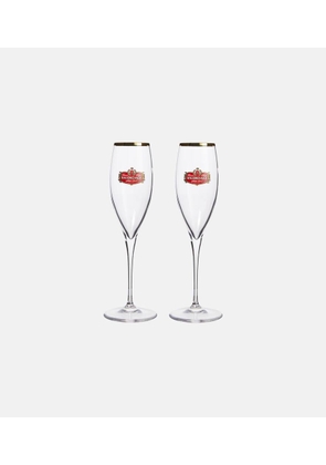 Balenciaga Set of 2 champagne flute glasses