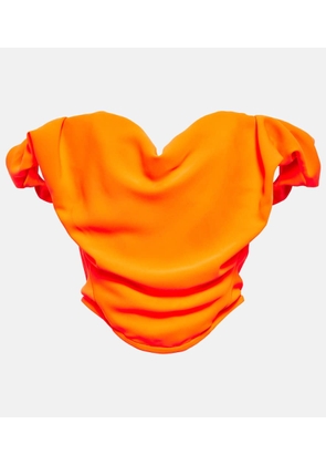 Vivienne Westwood Sunday off-shoulder crepe corset top