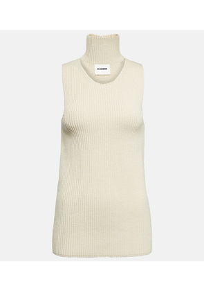 Jil Sander Knitted cotton-blend top