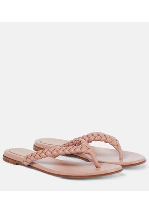 Gianvito Rossi Tropea leather thong sandals