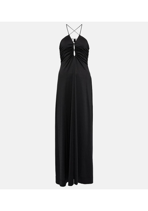 Ganni Crepe jersey maxi dress
