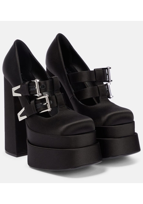 Versace Medusa Aevitas satin platform pumps