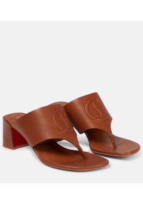 Christian Louboutin CL Tongamule leather sandals