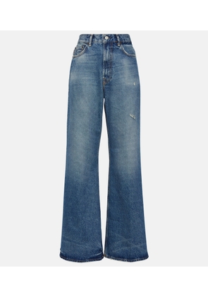 Acne Studios 2022F high-rise wide-leg jeans
