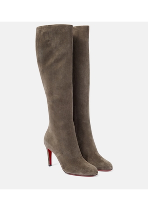 Christian Louboutin Pumppie Botta suede knee-high boots