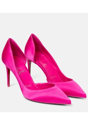 Christian Louboutin Iriza 85 silk satin pumps