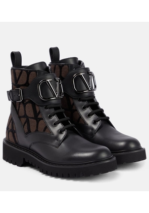 Valentino Garavani Toile Iconographe ankle boots