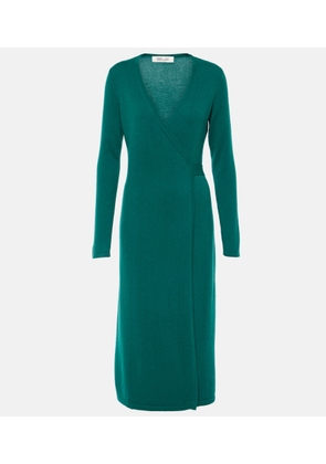 Diane von Furstenberg Astrid wool and cashmere wrap dress