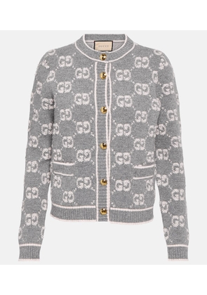 Gucci GG wool boucle jacquard cardigan