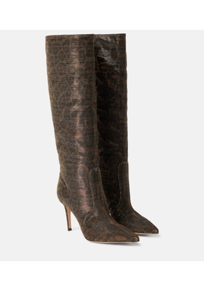 Gianvito Rossi Hansen leopard-print knee-high boots
