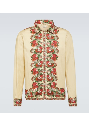 Bode Winter Bouquet cotton shirt