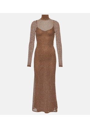 Tom Ford Open-knit LurexÂ® maxi dress