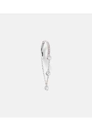 Persee 18kt white gold single earring with diamonds