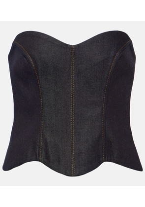 Aya Muse Hyn denim bustier top