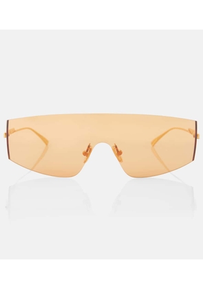 Bottega Veneta Futuristic shield sunglasses