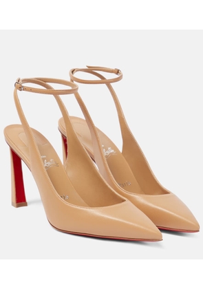 Christian Louboutin Condora 85 leather slingback pumps
