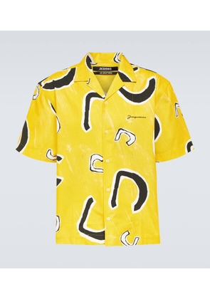 Jacquemus Jean printed cotton bowling shirt