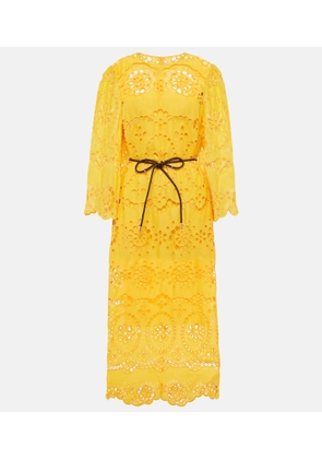 Zimmermann Pop embroidered midi dress