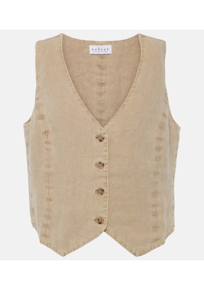 Velvet Mylie linen vest