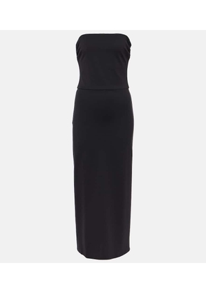 Staud Cortona strapless midi dress