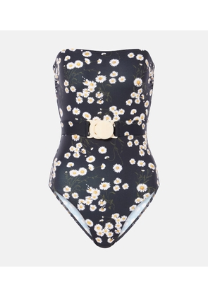 Eres Courtois floral bandeau swimsuit