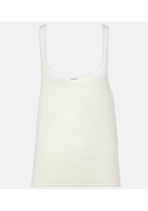 Saint Laurent Cashmere, wool, and silk tank top