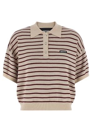 Rotate by Birger Christensen slinky Knit Polo Shirt
