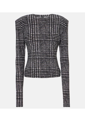 Norma Kamali Plaid top