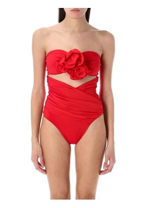 Magda Butrym Swimsuit Bustier Rose Side