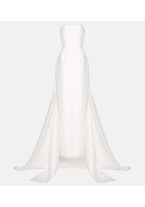 Solace London Bridal Imani strapless satin twill gown