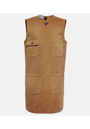 Prada Cotton canvas shift dress