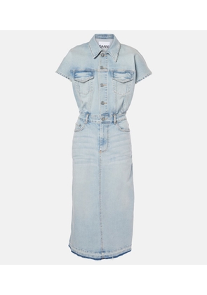 Ganni Denim midi dress