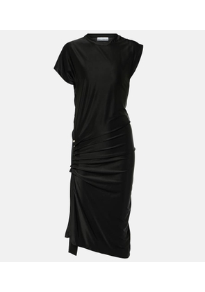 Rabanne Draped jersey midi dress