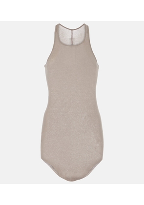 Rick Owens Ribbed-knit cotton tank top