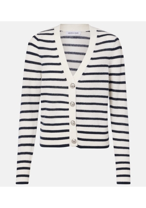 Veronica Beard Solene striped cashmere cardigan