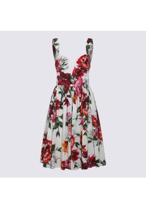 Dolce & Gabbana Multicolor Cotton Midi Dress