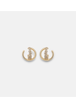 Ananya Scatter Double 18kt gold earrings with diamonds