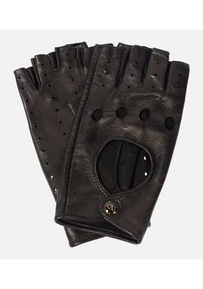 Valentino Garavani Leather fingerless gloves