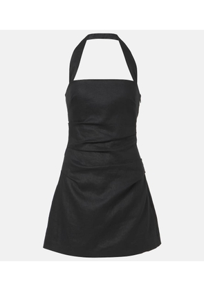 SIR Halter neck linen minidress